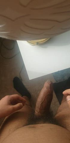 foreskin hairy cock jerk off clip