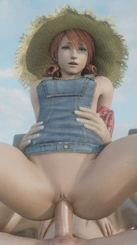 Farmer girl Vanille reverse cowgirl
