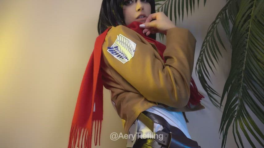 Mikasa from Attack on Titan by Aery Tiefling [OC]
