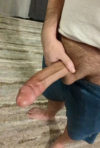 Playing with my thick cock before I get ready for a night out