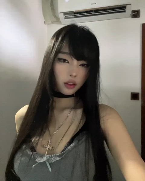 asian goth korean model sexy clip