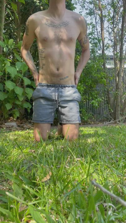 Want to come and work out in the garden with me?