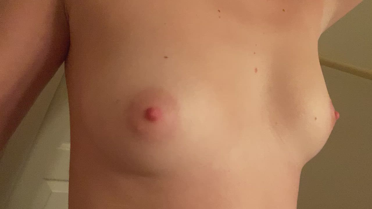 Want to play with tiny, perky tits? 😘