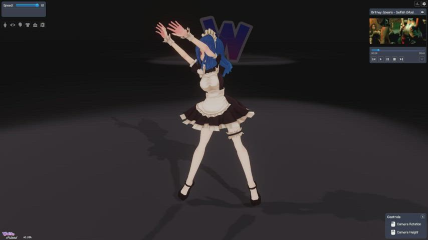 anime dancing maid clip