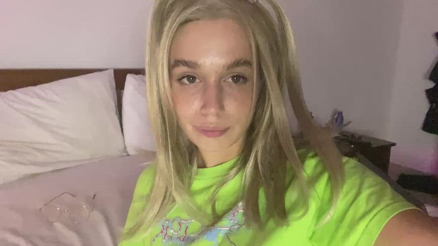 18 years old blonde boobs onlyfans tease teen clip