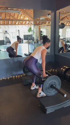 Booty Ebony Thick Workout clip