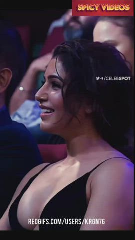 boobs celebrity cinema cleavage indian jiggling model sideboob tamil clip
