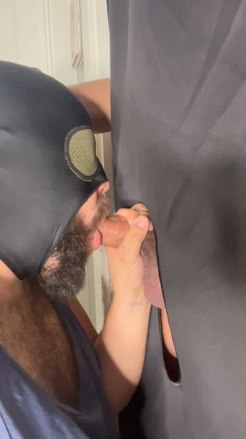 blowjob daddy glory hole gay-couples gay-hairy gloryholes clip