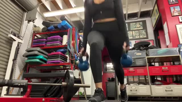 Gym Cleavage and Booty