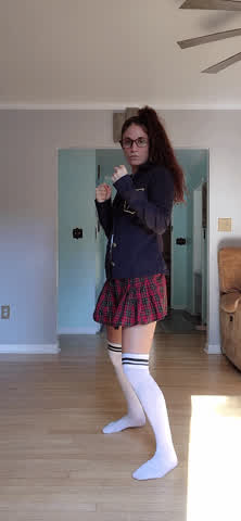 Don't mess with this school girl, or you'll get schooled work these feet.