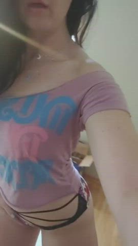 Booty Brunette Natural Tits Panties Pawg Small Nipples White Girl clip