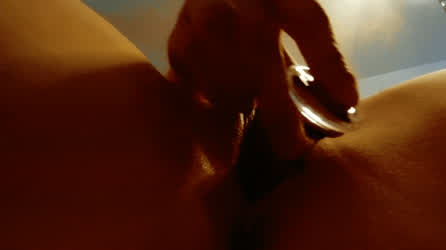 Close Up Dildo Masturbating Solo clip