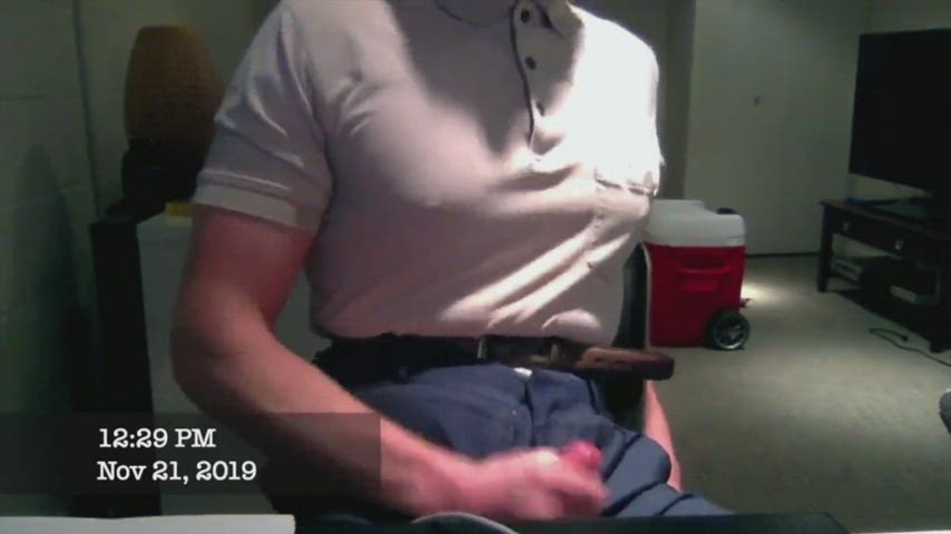 clothed cum male masturbation clip