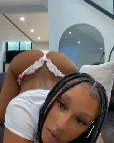 ass back arched big ass booty ebony thick twerking clip