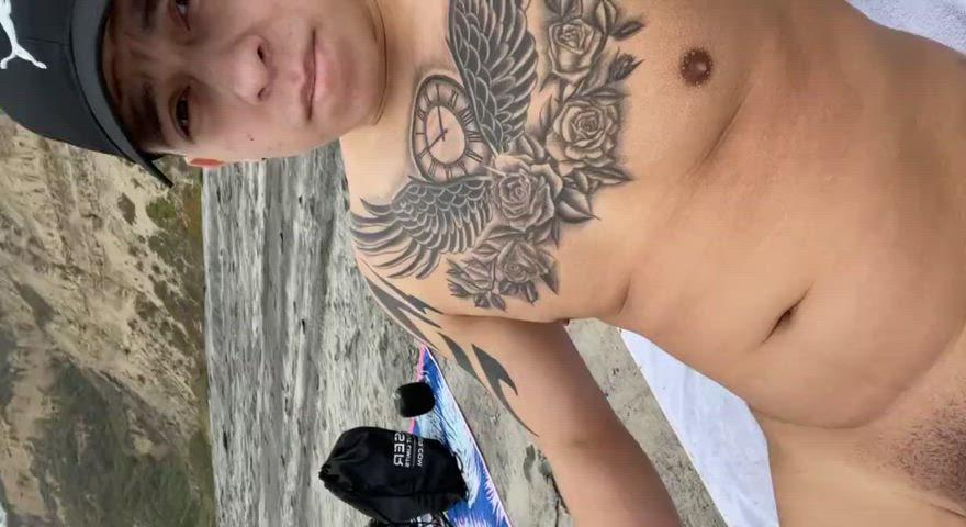 big dick gay jerk off male masturbation public solo tattoo teen clip