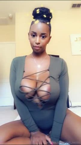Areolas Big Tits Boobs Bouncing Tits Busty Cleavage Ebony Huge Tits Nipples clip