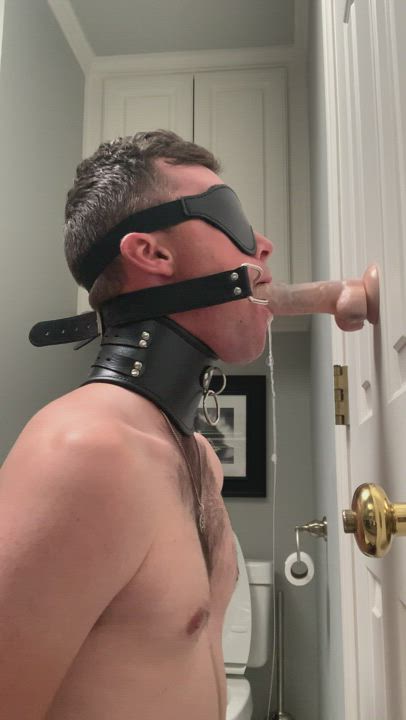 Blindfolded Dildo Gagged clip