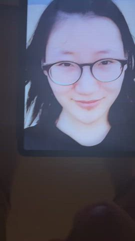18 years old asian cock cum cumshot cute facial glasses teen tribute clip