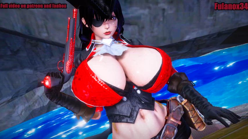 Busty pirate vs fishman monster (1/2) (Fulanox34)[Honey Select]