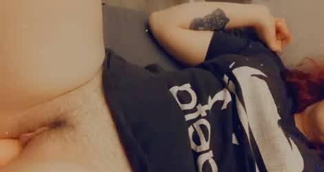 Trying out my fuck machine in my vegeta shirt :3