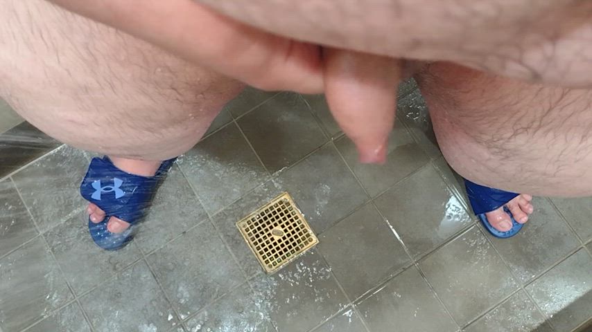 cumshot micro penis micropenis shower small cock small dick uncut clip