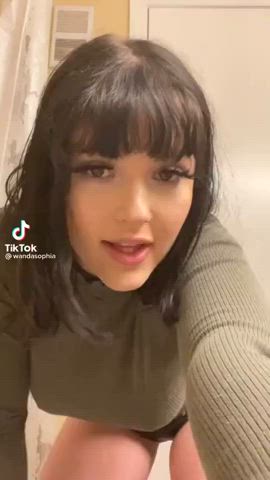 cute girls homemade pretty smile starlet teasing teen tiktok tits clip