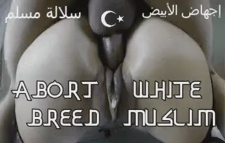 Abort white. Breed Muslim.