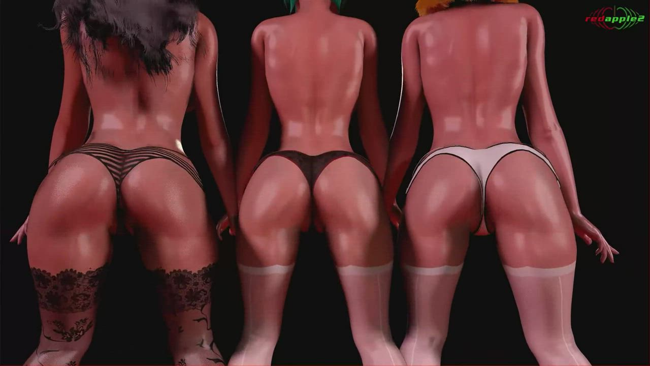3D Ass Girls Nude clip