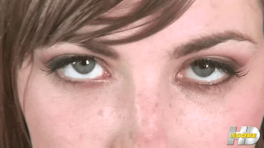 blue eyes christy marks eye contact clip