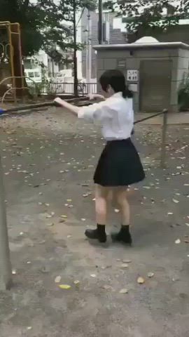 Asian Schoolgirl Skirt clip