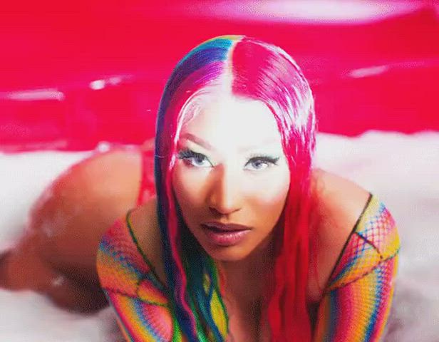 Big Ass Big Tits Celebrity Latex Nicki Minaj See Through Clothing Twerking clip