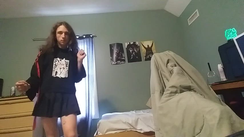 crossdressing femboy sissy thighs twink clip