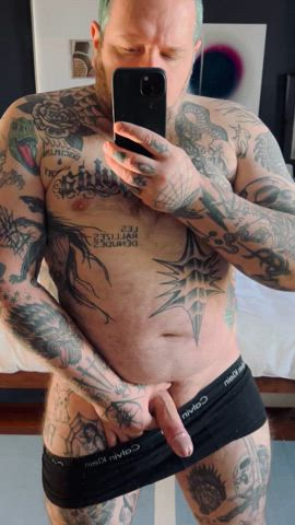 amateur bear big dick daddy muscles onlyfans tattooed thick thick cock thick thighs