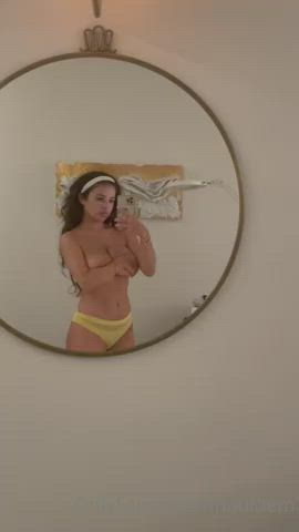 Big Tits Boobs MILF Mirror Nude clip