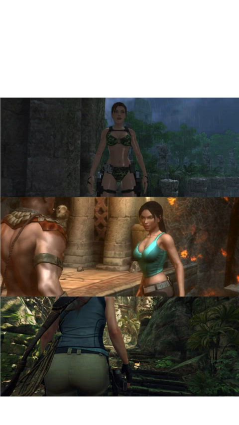Yeah... Lara's just going for some "exploration" and whatever new "artifact"