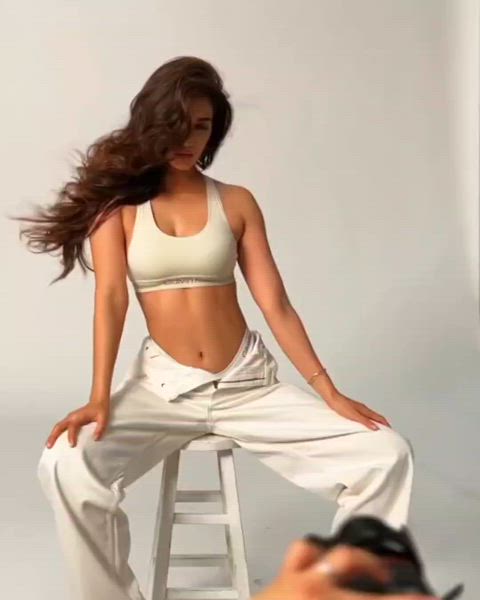 Disha Patani's navel in ck and unbuttoned pants