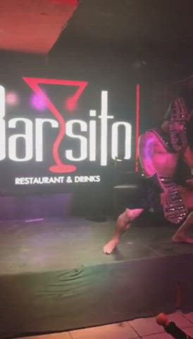 Big Dick Dancing Gay Hispanic Nightclub Stripper Striptease clip