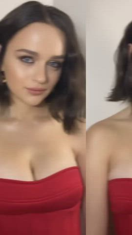 cleavage joey king natural tits clip