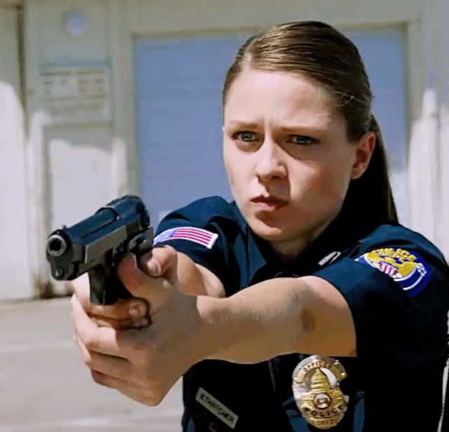 Rookie cop seems to be in over her head confronting a gang by herself... [Melissa