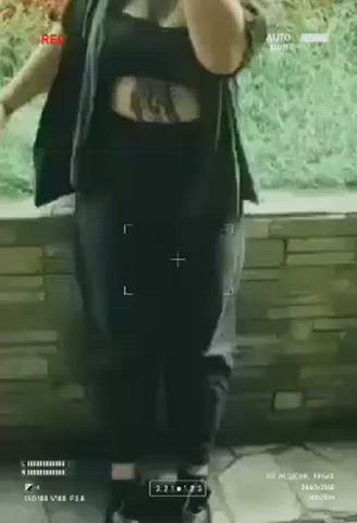 flashing girlfriend public clip