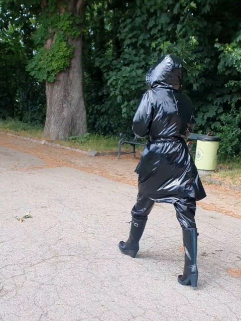 Public rainwear!