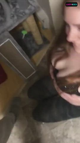 Amateur Blowjob Redhead clip