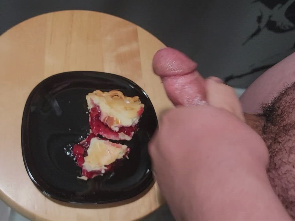 Creampie Cum Food Fetish Male Masturbation Thick Cock clip