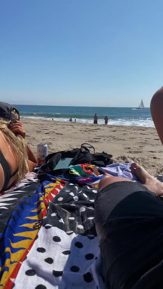 Butt plug on the beach