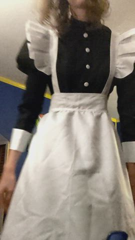 Showing Off My Maid Uniform