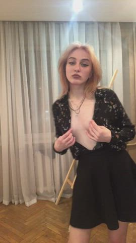 Blonde Dancing Striptease clip
