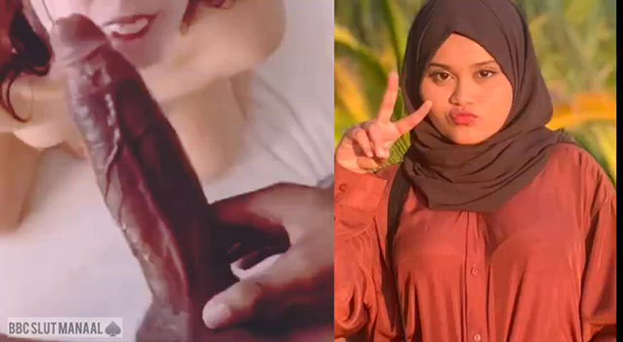 asian bbc big dick blowjob cock cute hijab clip