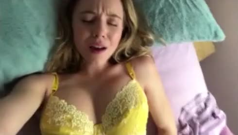 Sydney Sweeney - In the Vault (S1E7, 2017) - yellow bra selfie-vid, moaning