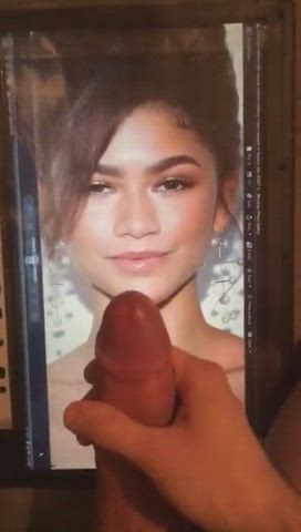 Cumshot Skinny Tribute Zendaya clip