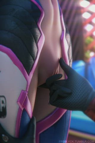 3D Animation Close Up Fingering Overwatch Rubbing Rule34 clip